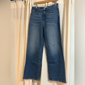 Madewell Perfect Vintage Wide Leg Jean size 29 medium wash